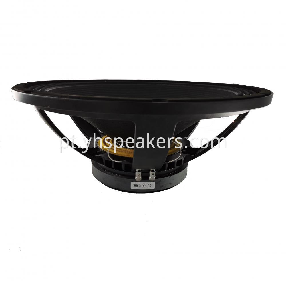 High Efficiency 18" subwoofer audio speaker